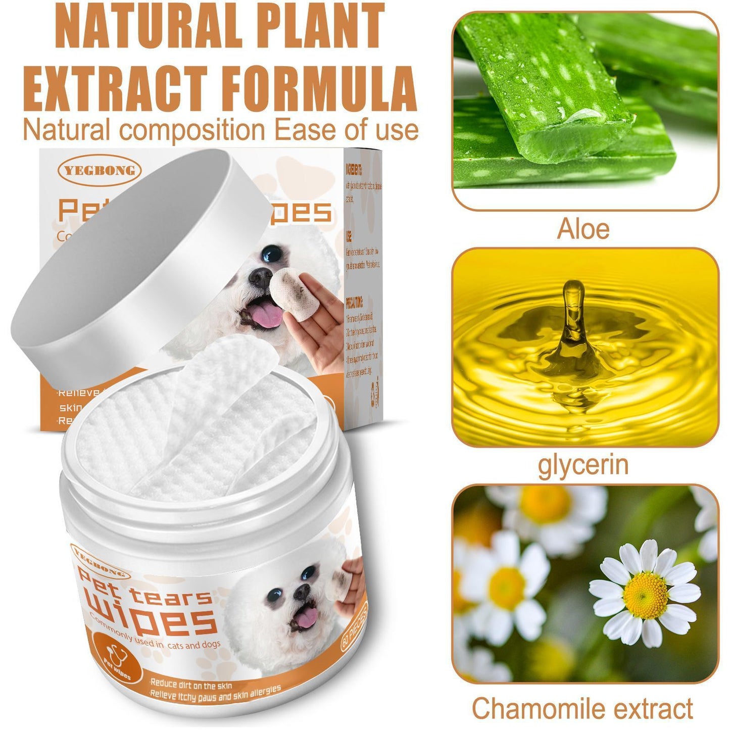 Pet Eye Cleaning Wipes – Gentle Tear Stain & Dirt Remover for Dogs & Cats | Urban Elans