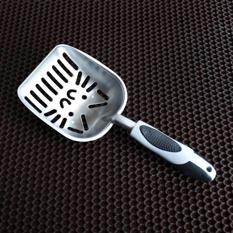 Heavy-Duty Long Handle Metal Cat Litter Scoop – Fast Sifting, Rust-Resistant & Easy Cleaning