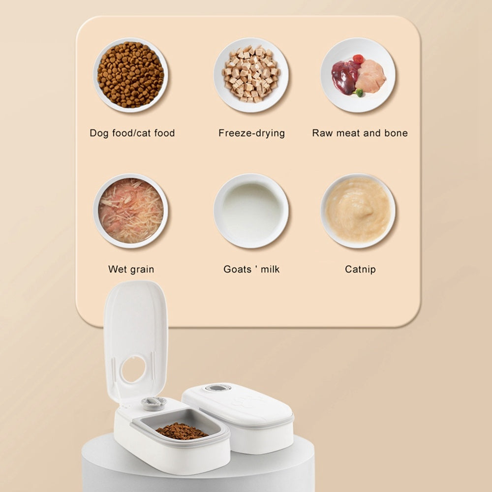 Smart Automatic Pet Feeder – Timed Food Dispenser with Stainless Steel Bowl for Cats & Dogs | Urban Elans
