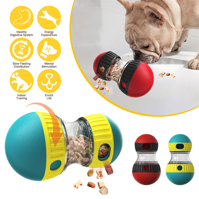 BrainBite™ Interactive Food Dispensing Tumbler Toy for Dogs
