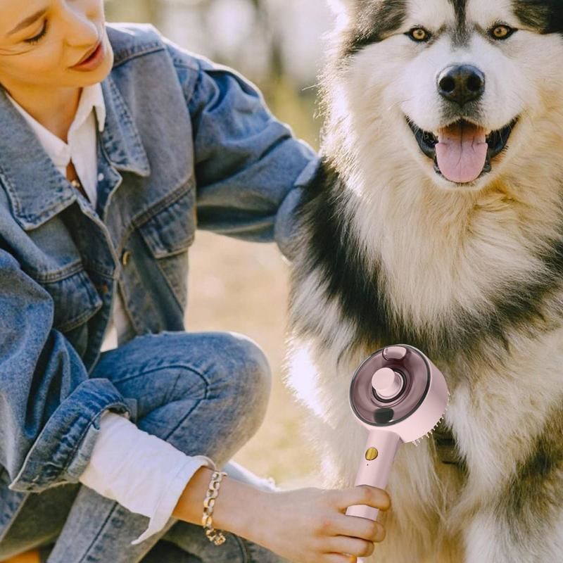 SteamCare Pet Brush – Removes Knots, Dander & Loose Fur Easily