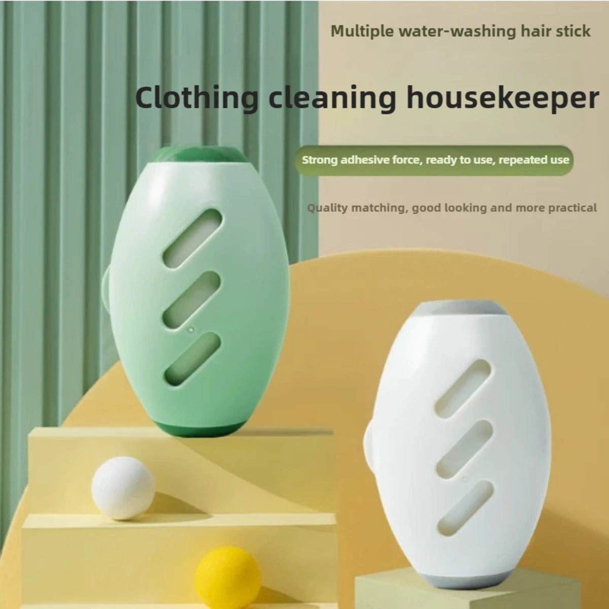 Pet Fur Gone! Reusable Sticky lint Roller for Clothes, Sofa & Car.