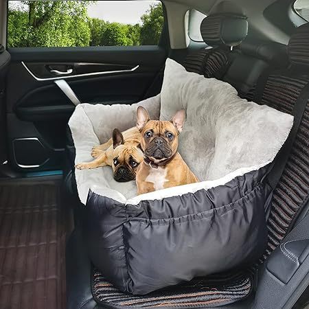 LuxSoft Car Pet Travel Bed & Safety Seat – Comfortable, Secure & Stress-Free Rides