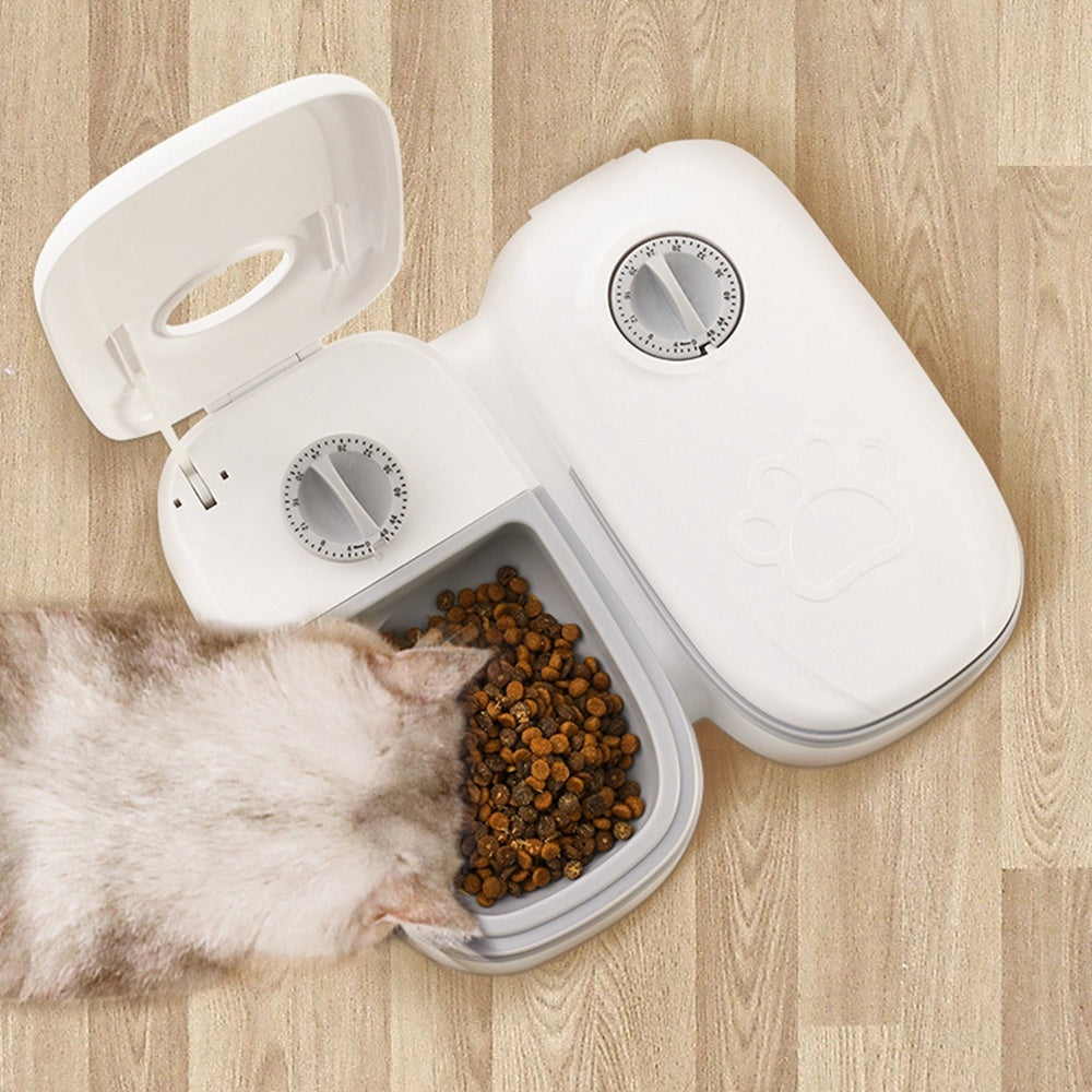 Smart Automatic Pet Feeder – Timed Food Dispenser with Stainless Steel Bowl for Cats & Dogs | Urban Elans