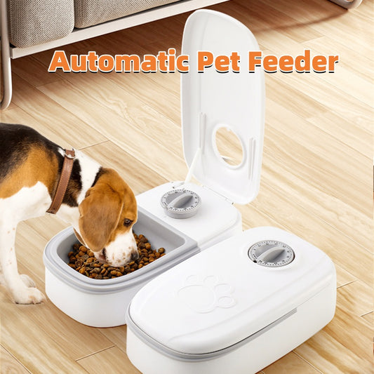 Smart Automatic Pet Feeder – Timed Food Dispenser with Stainless Steel Bowl for Cats & Dogs | Urban Elans